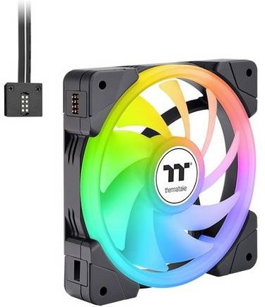 Thermaltake SWAFAN EX14 ARGB Premium Edition PC-Gehäuselüfter Schwarz Multicolour B/H/T: 14 x 14 x 2,5 cm - Bild 1