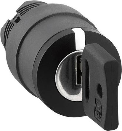 Schneider Electric ZB5AG09 Schlüsselschalter-Frontelement in Schwarz mit IP66 Schutzart - Bild 1
