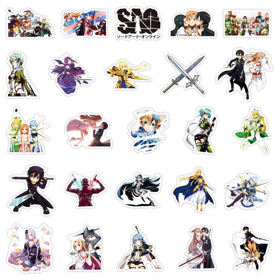 Bandai Sword Art Online Anime-Aufkleber, Zubehör, Bunt / Mehrfarbig - Bild 3