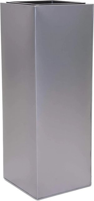 Vivanno Pflanzkübel Block Silber B/T/H: 24 x 24 x 65 cm - Bild 1