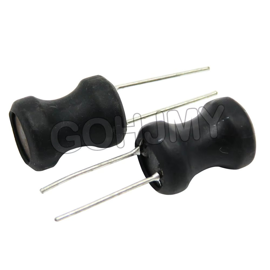 GOHJMY Set aus 10 Stück i-förmigen Leistungsinduktivitäten aus Kupfer in Schwarz, Maße: 8 x 10 mm - Bild 3