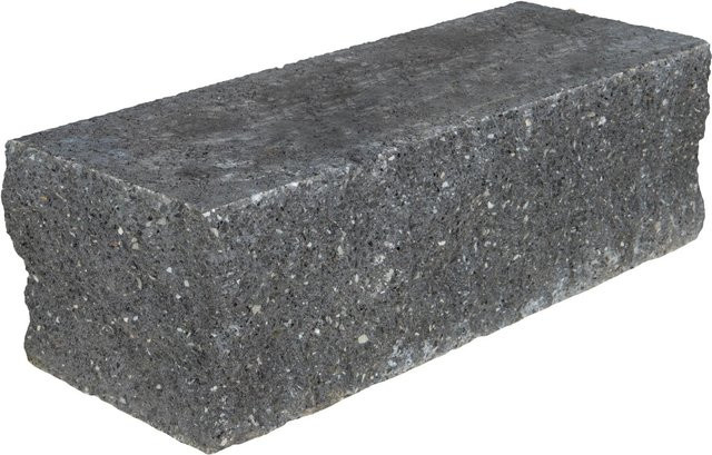 EHL Mauer Anzio-Antik-Light Anfangs- und Endstein in Basalt-Anthrazit B/T/H: 50 x 18 x 15 cm - Bild 1
