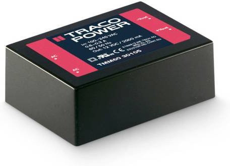 TracoPower TMM 60105 AC/DC-Printnetzteil 5 V/DC 10.0A 60W in Schwarz - Bild 1
