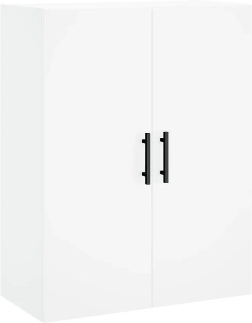 vidaXL Wandschrank Weiß B: 69,5 cm, T: 34,0 cm, H: 90,0 cm - Bild 1