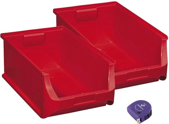vasalat Set Stapelboxen Größe 5, Rot, 2 Stück, B/T/H: 50,0 x 31,0 x 2,0 cm - Bild 1
