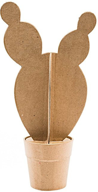 Rico Design Pappmaché Kugelkaktus in Natur, Höhe: 32,5 cm, Breite: 8,5 cm - Bild 1