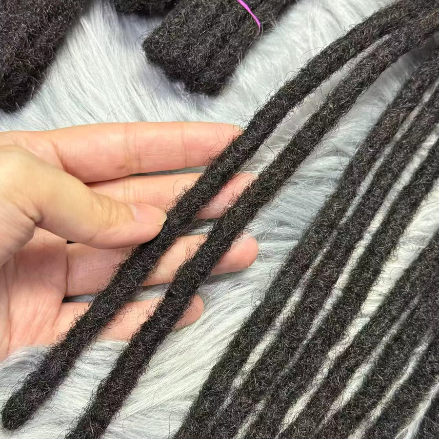 MAKI Dreadlocks Echthaar Locs, 10 Stränge, Unisex - Bild 5