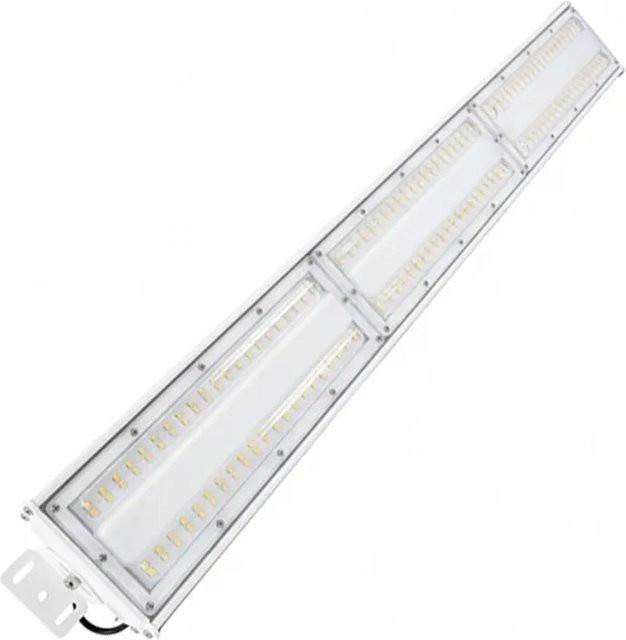 LUXULA LED Hallenleuchte 200W, 24000lm, 5000K Neutralweiß, lineare Gewerbeleuchte IP65, Weiß - Bild 1