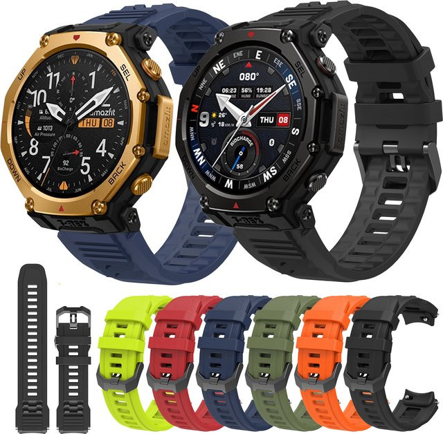 ZENHEO Uhrenarmband Silikon, Amazfit T-Rex 3 Pro 48 mm, multicolor - Bild 1