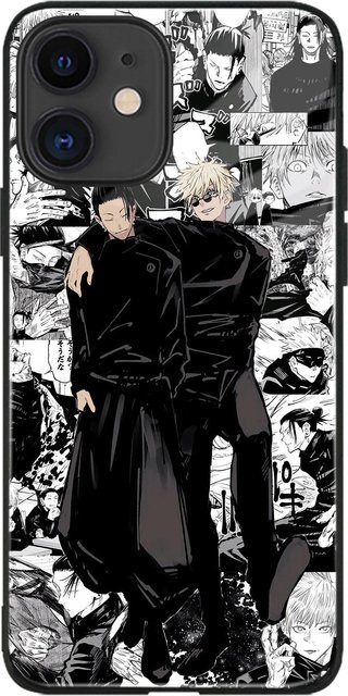 Glänzende Smartphone Schutzhülle Jujutsu Kaisen Gojo Satoru und Geto Anime Design für iPhone und Samsung in Multicolour - Bild 1