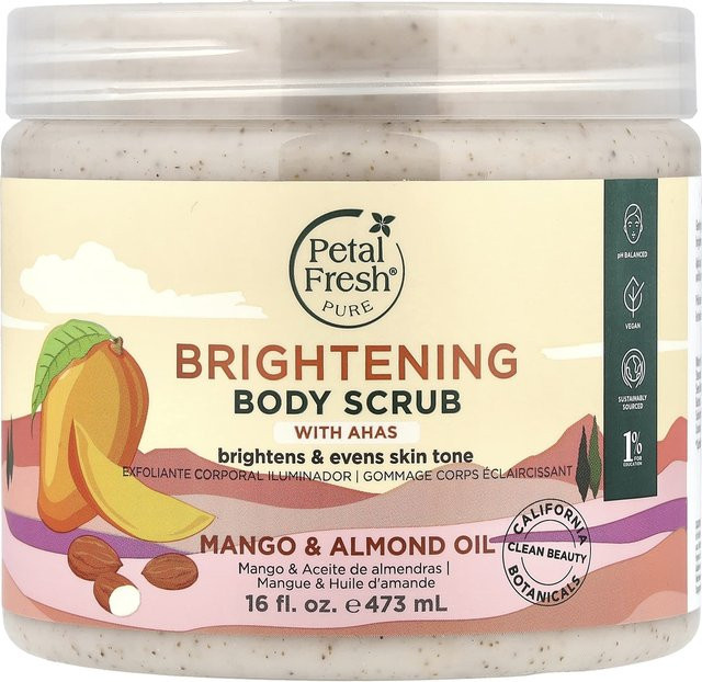 Petal Fresh Körperpeeling mit AHA, Mango und Mandelöl, 473 ml - Bild 1