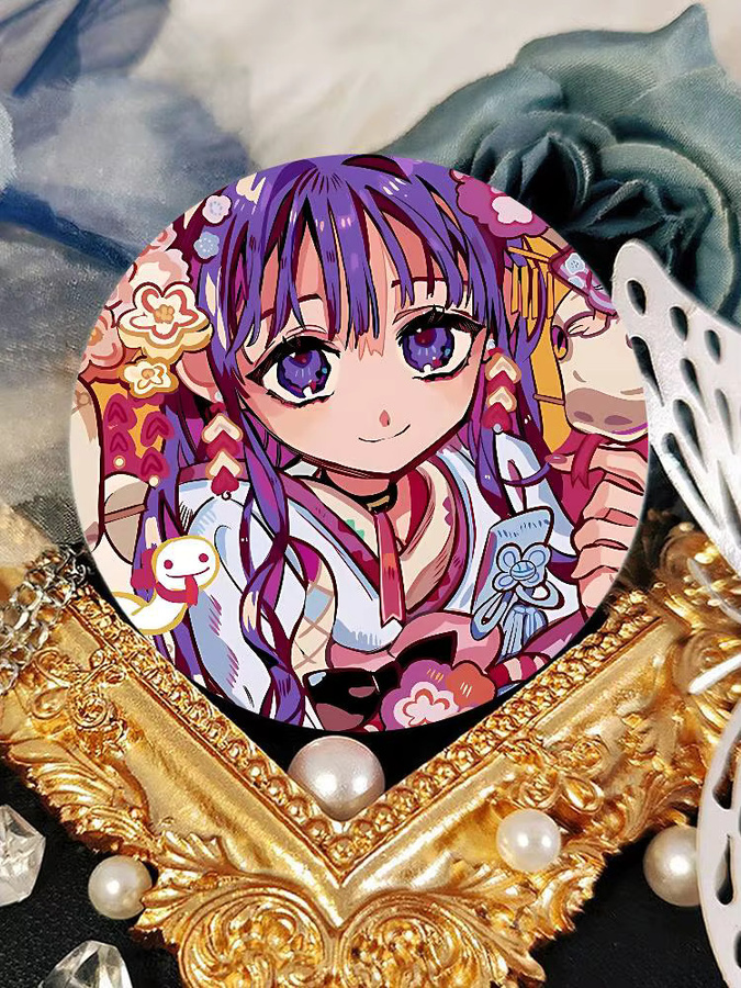 Anime Toilet Bound Hanako Kun Anstecknadel als runde Brosche aus Metall in Multicolour für Fans und Sammler - Bild 5