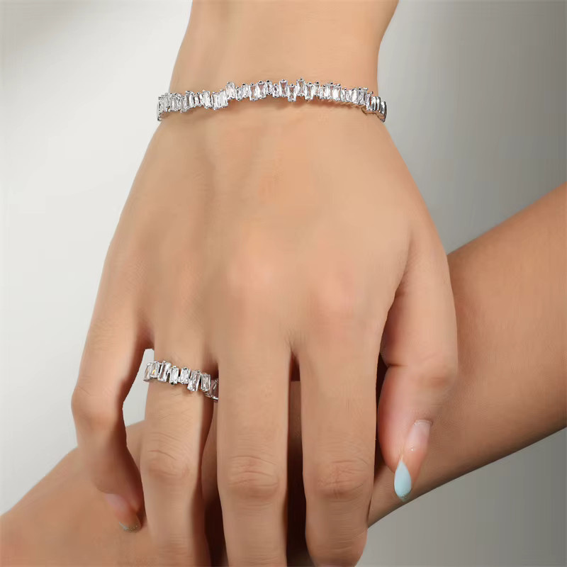ZAKOL Schmuck-Set, Armreif, Ring, Silber, Zirkonia, Damen - Bild 2