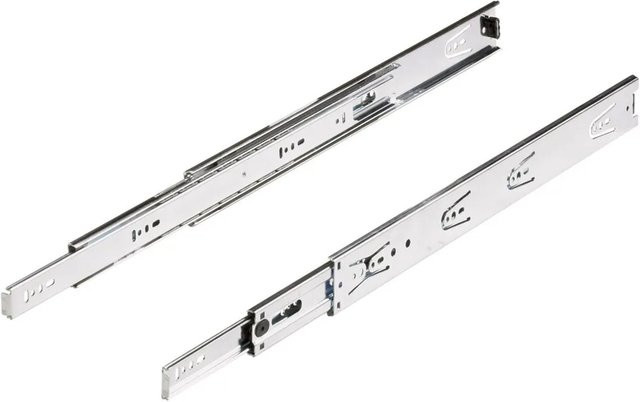 Hettich Kugelpräzisionsvollauszug aus Stahl in Chrom, Länge: 500 mm - Bild 1