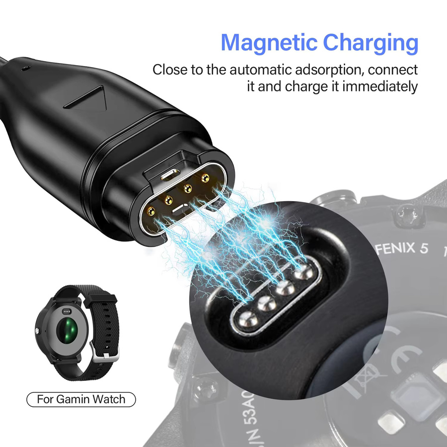 Garmin Typ-C-USB-Ladekabel, Schwarz - Bild 2