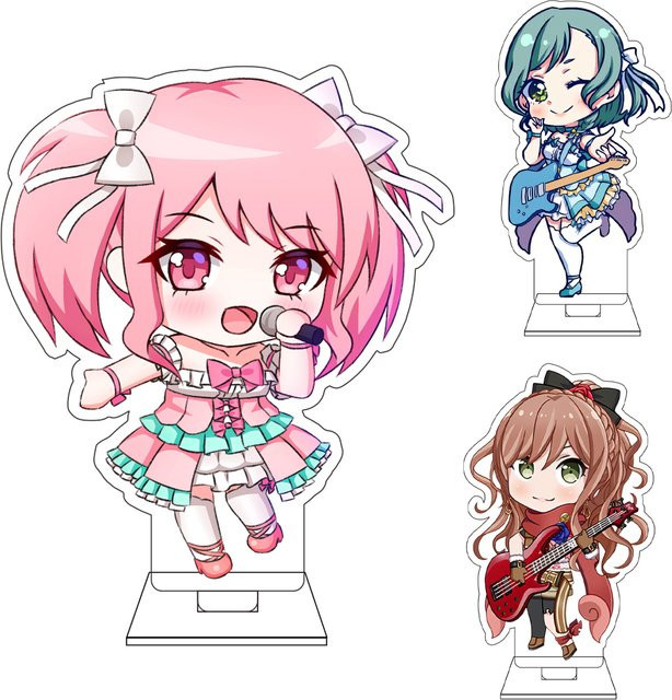 Bandai BanG Dream! Imai Lisa, Acryl-Figur Standplatte, 10cm - Bild 1