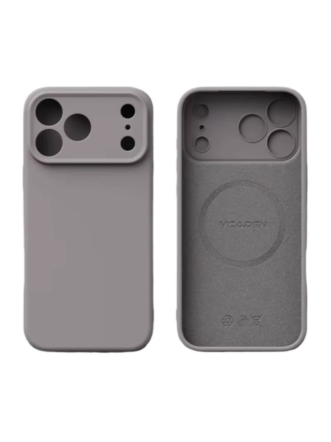 Offizielle magnetische Silikon-Schutzhülle für Apple iPhone in den Farben Grün und Grau - Bild 2