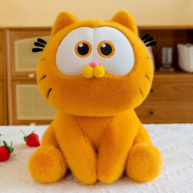 Bandai Garfield Plüschpuppe, Kawaii Plüschtier, Orange - Bild 1
