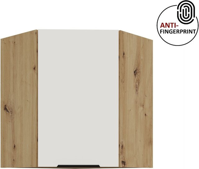 Küchen Eckschrank ARIA Weiss ultra matt Anti Fingerprint Breite: 60 cm - Bild 1