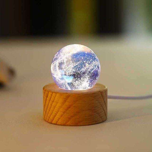 Yiran Furniture Astronomie Glas Stern Ball Dekoration in Himmelblau, Durchmesser: 4 cm - Bild 1