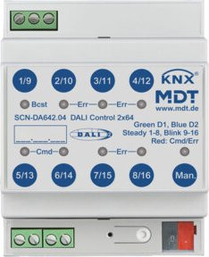 MDT technologies DALI Control 2x64 Gateway 4TE REG SCN-DA642.04 Bridge Gateway - Bild 1