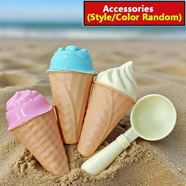 Linyi toy car Kinder Eiswaffel Sandform Spielzeug Set, mit Schaufel, ab 3 Jahre - Bild 1