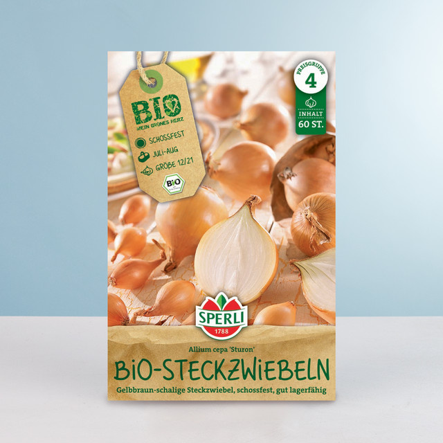 Sperli Steckzwiebeln Sturon BIO Gemüsesaat - Bild 1