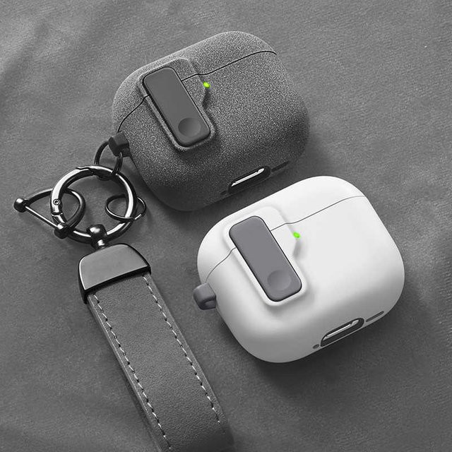 Luxuriöse Hybrid-Schutzhülle mit magnetischem Deckelschloss für Apple AirPods 4 und AirPods Pro 1/2/3 - Bild 1