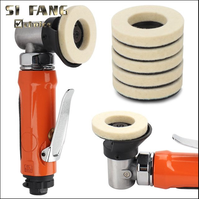 2 Stück SI FANG Wolle Polierscheiben aus Filz für Winkelschleifer, Durchmesser: 50 mm, ideal zum Polieren von Metall, Marmor, Glas und Keramik - Bild 1