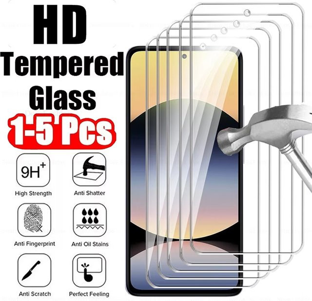 Xiaomi Displayschutzglas 9H Gehärtetes Glas für Poco X7 X6 X5 Pro X4 X3 M7 Plus M6 Pro M5 F7 F6 F5 F4 F3 C85 C71 Transparent - Bild 1
