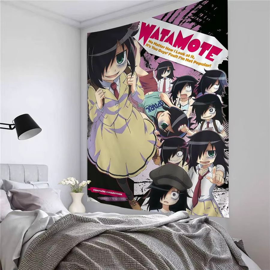 Potdemiel Anime Wandteppich K-Kuroki Tomoko Tarot Hippie Wandbehang Multicolor - Bild 5