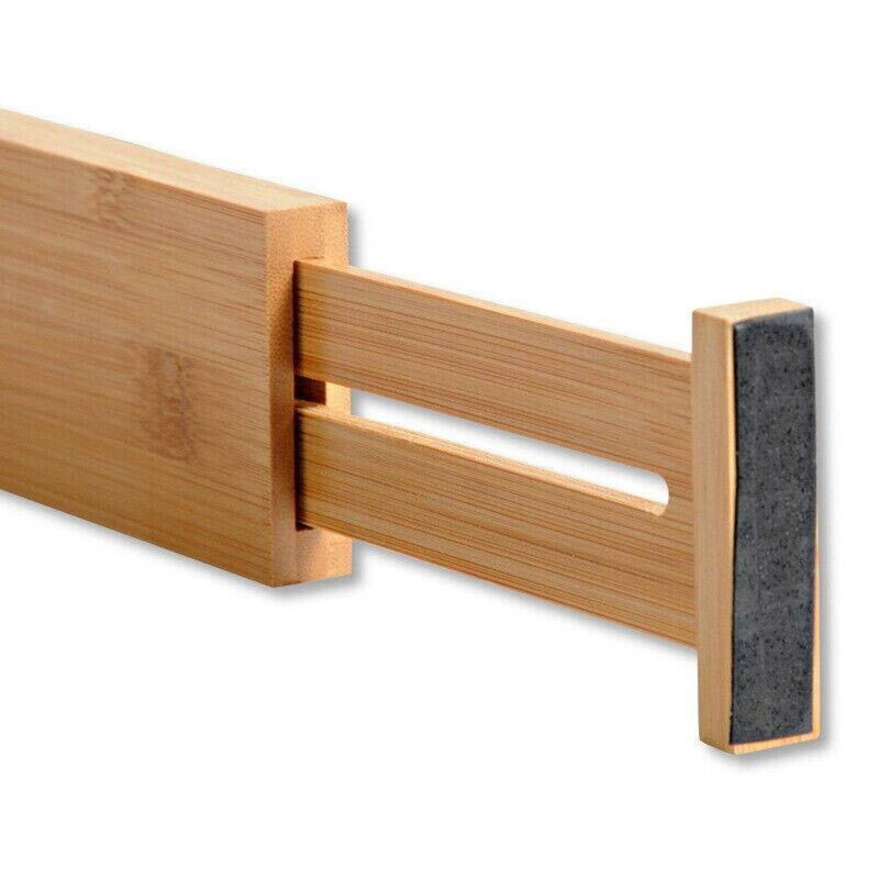Kesper Schubladentrenner aus Bambus, 4er Pack, Braun, Höhe: 6,6 cm, Länge: 45,5 cm - Bild 2