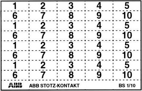 ABB BS-121/160 Beschriftungsschild in Weiß - Bild 1