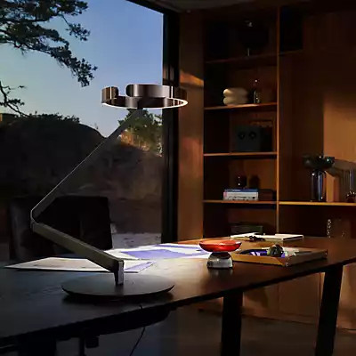 Occhio Gioia Equilibrio LED Schreibtischleuchte in Gold und Schwarz matt - Bild 1