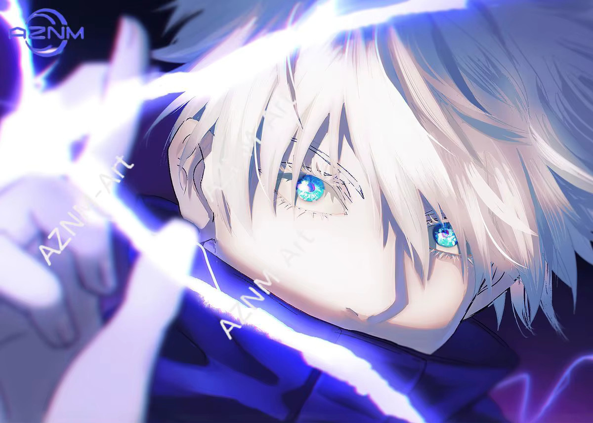 KAYOU Wandbild Jujutsu Kaisen Gojo Satoru Leinwandgemälde Mehrfarbig - Bild 2