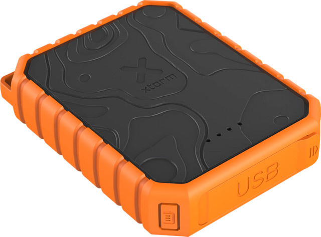 Xtorm Rugged Powerbank XR201 wasserdichte Powerbank 10.000 mAh in Orange mit Schnellladefunktion - Bild 1