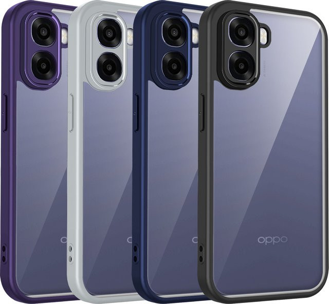 EUCAGR Silikon Bumper Schutzhülle für Oppo A6X CPH2819 CPH2823 in Purple, Matte Back Cover Case für 4G und 5G Modelle - Bild 1