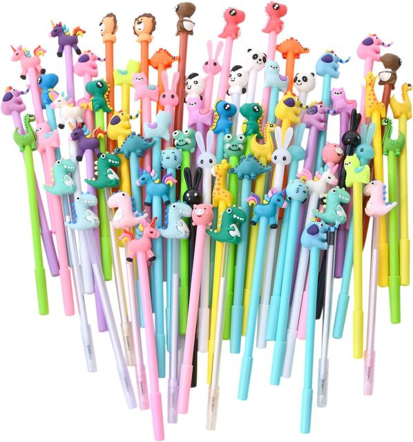 Kawaii Cartoon Gelstift mit schwarzer Tinte und 0,5 mm Spitze für Schule und Büro - Bild 1