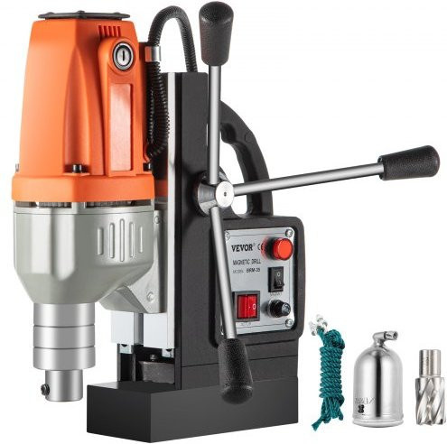 VEVOR Magnetbohrmaschine BRM35 mit 980W Leistung, 680 rpm, Orange - Bild 1
