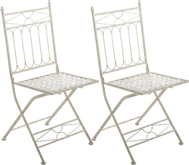 CLP 2er Set Klappstühle Asina aus Eisen im Jugendstil für Garten und Balkon - Bild 1