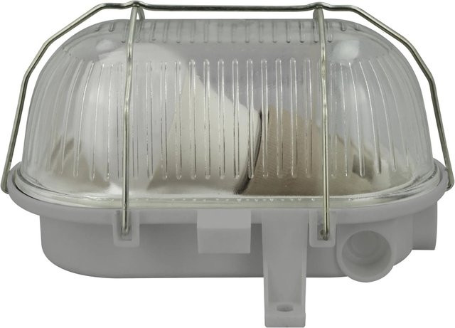 e2 elektro LED-Ovalleuchte mit Drahtkorb in Grau, B: 17,5 cm, T: 12,5 cm, H: 11 cm - Bild 1