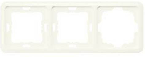 Siemens DELTA profil 3-fach Schalter mit 1 Ausschnitt in Titanweiß 222 x 80 mm 5TG1804 - Bild 1