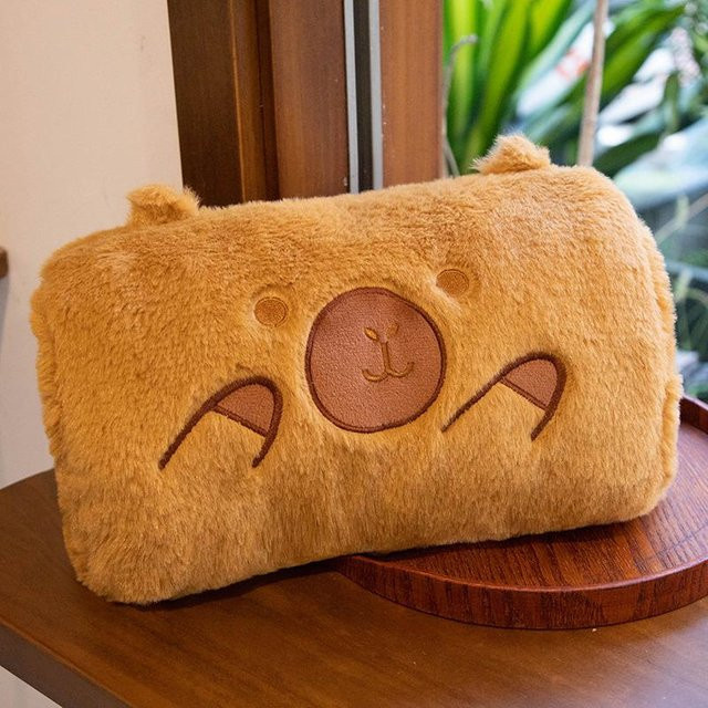 Binchi Fitness Kawaii Capybara Plüschwärmer Kuscheltier, 30cm, ab 14 Jahren - Bild 1