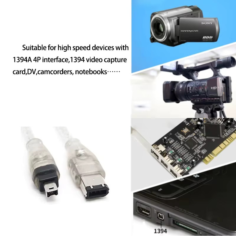 JCD USB 2.0 auf IEEE 1394B Firewire ILink Kabel für DV-Kameras und Peripheriegeräte - Bild 2