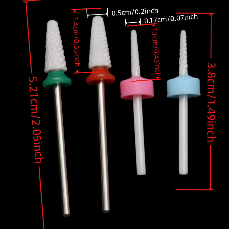 Easy Nail Keramik-Nagelbohrer, 2,35 mm Schaft, Unisex - Bild 2