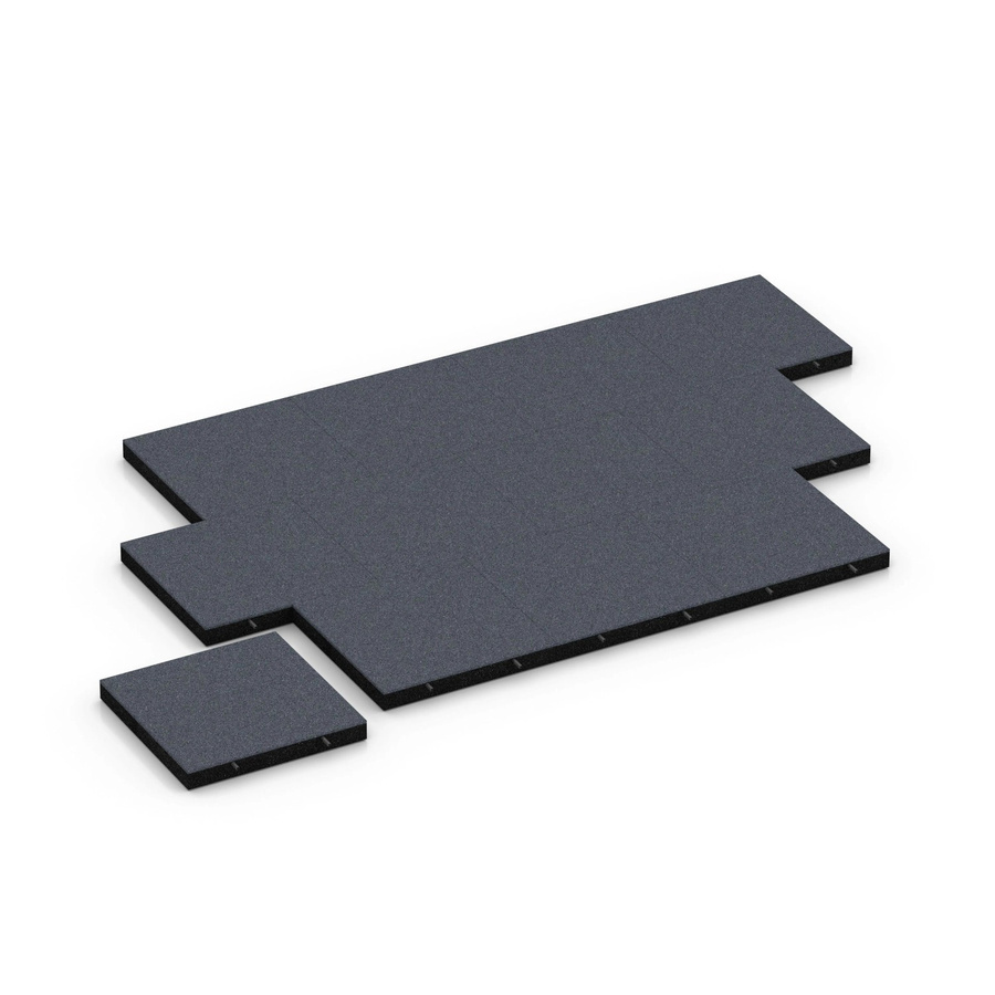 WARCO Fallschutzplatte Schiefergrau B/T/H: 50 x 50 x 6 cm - Bild 2