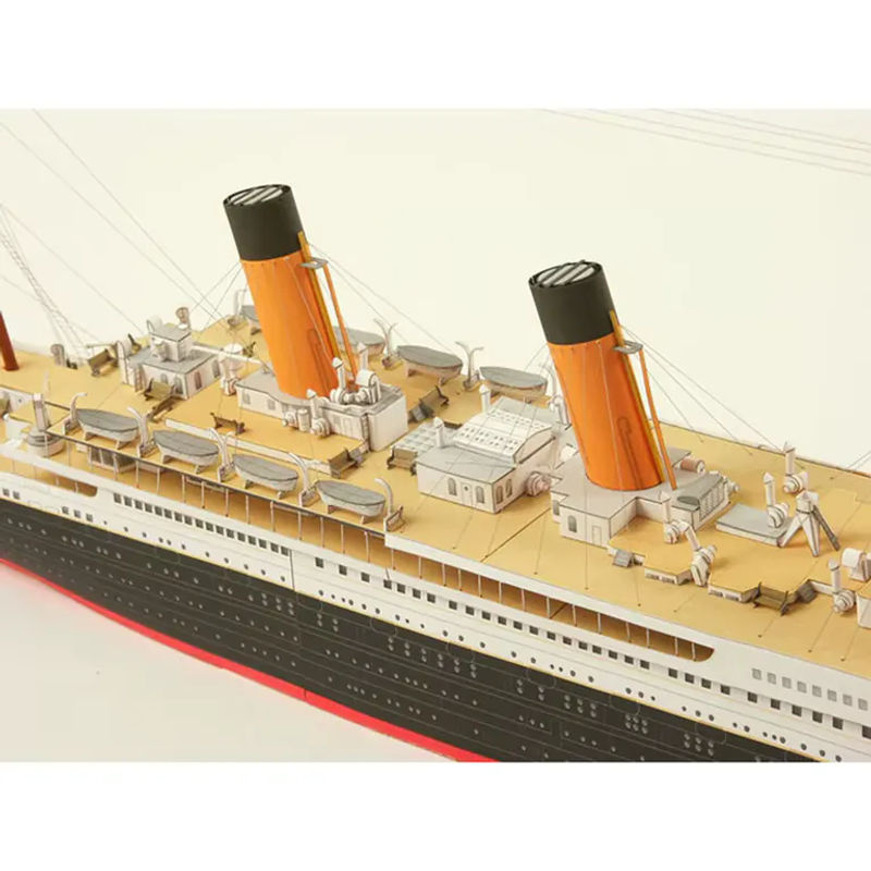 Moquerry Titanic 3D Papier Modell im Maßstab 1:400 Mehrfarbiges DIY Puzzel für Schreibtisch Dekoration - Bild 4