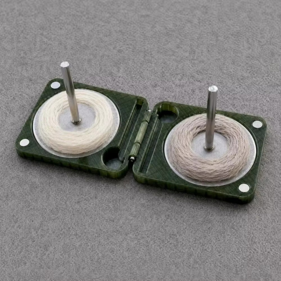 Tragbarer Garnhalter Organizer aus Kunststoff in Grün als Nähzubehör und Fadenspender für deinen Bastelbedarf - Bild 2