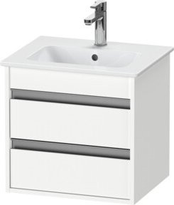 Duravit Waschtischunterschrank Ketho Compact in Weiß Matt mit 2 Schubladen, wandhängend, B/T/H: 50 x 41,2 x 48 cm - Bild 1
