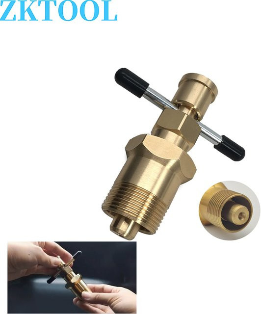 ZKTOOL Oliven-Abzieher aus Messing in Gold für 1/2 Zoll und 3/4 Zoll Durchmesser - Bild 1